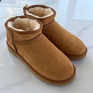 Sheepskin Style Winter Boots